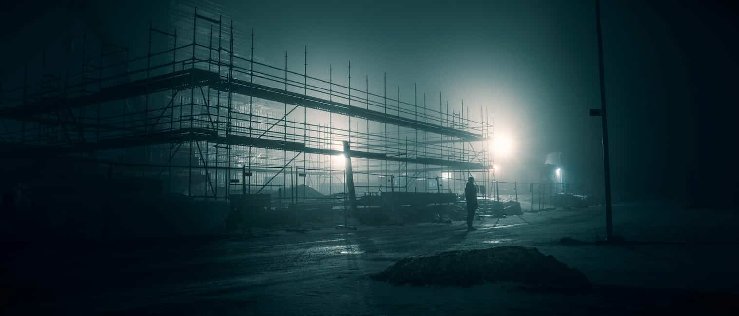 Night construction site 2022