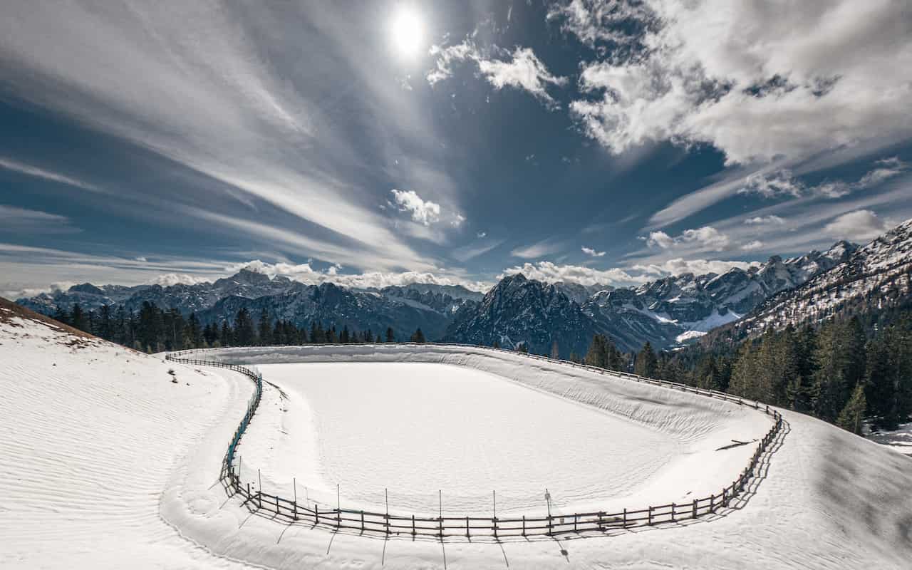 Ski lift view in Tarvisio (Italy), 2024