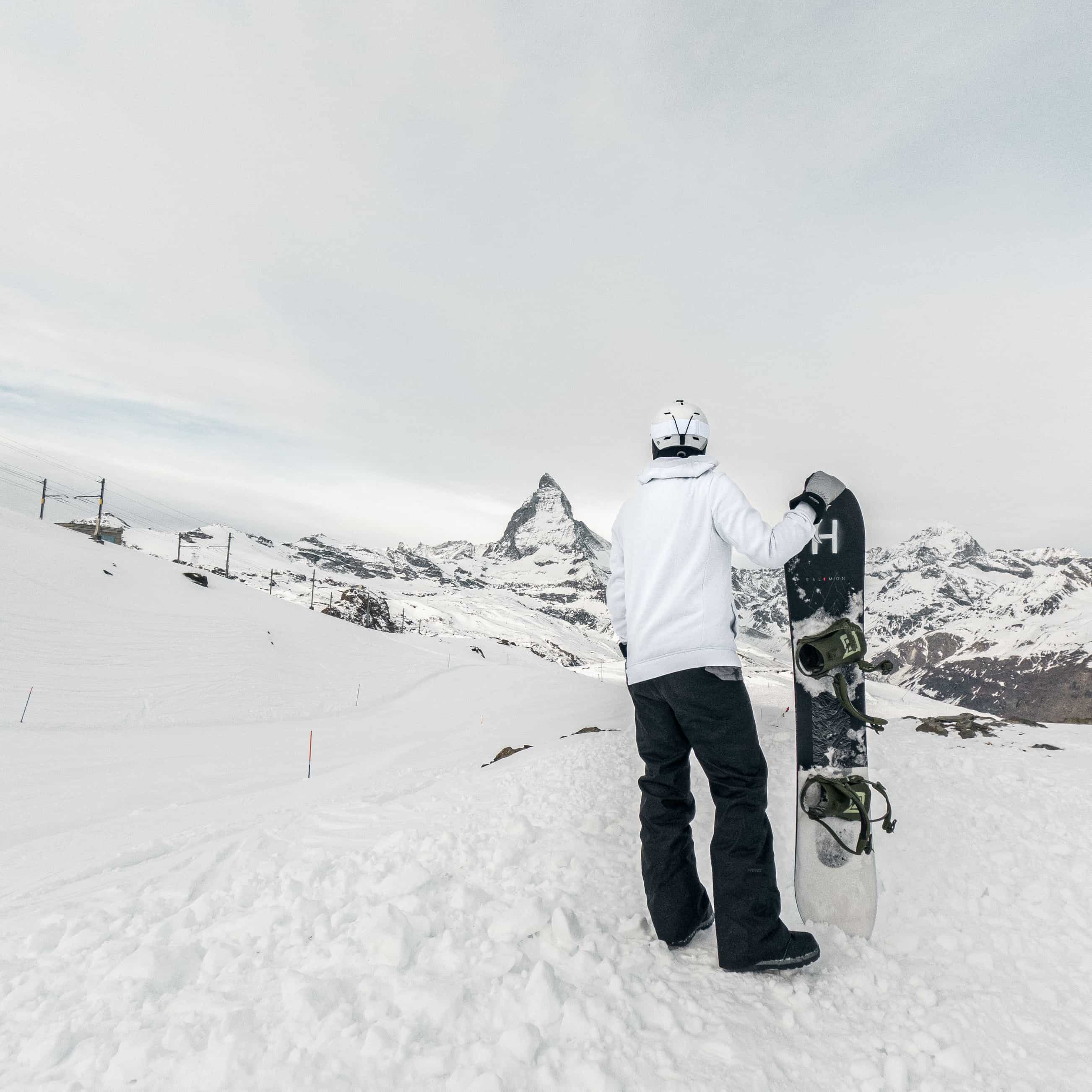 Harald Revery looking at Matterhorn, Zermatt