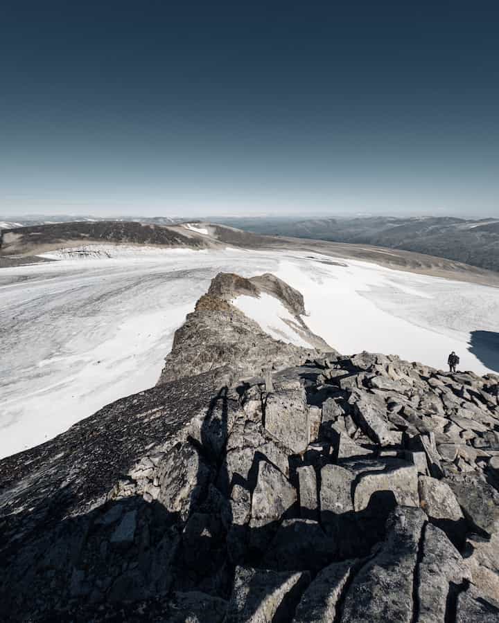 Trail to Galdhøpiggen top.